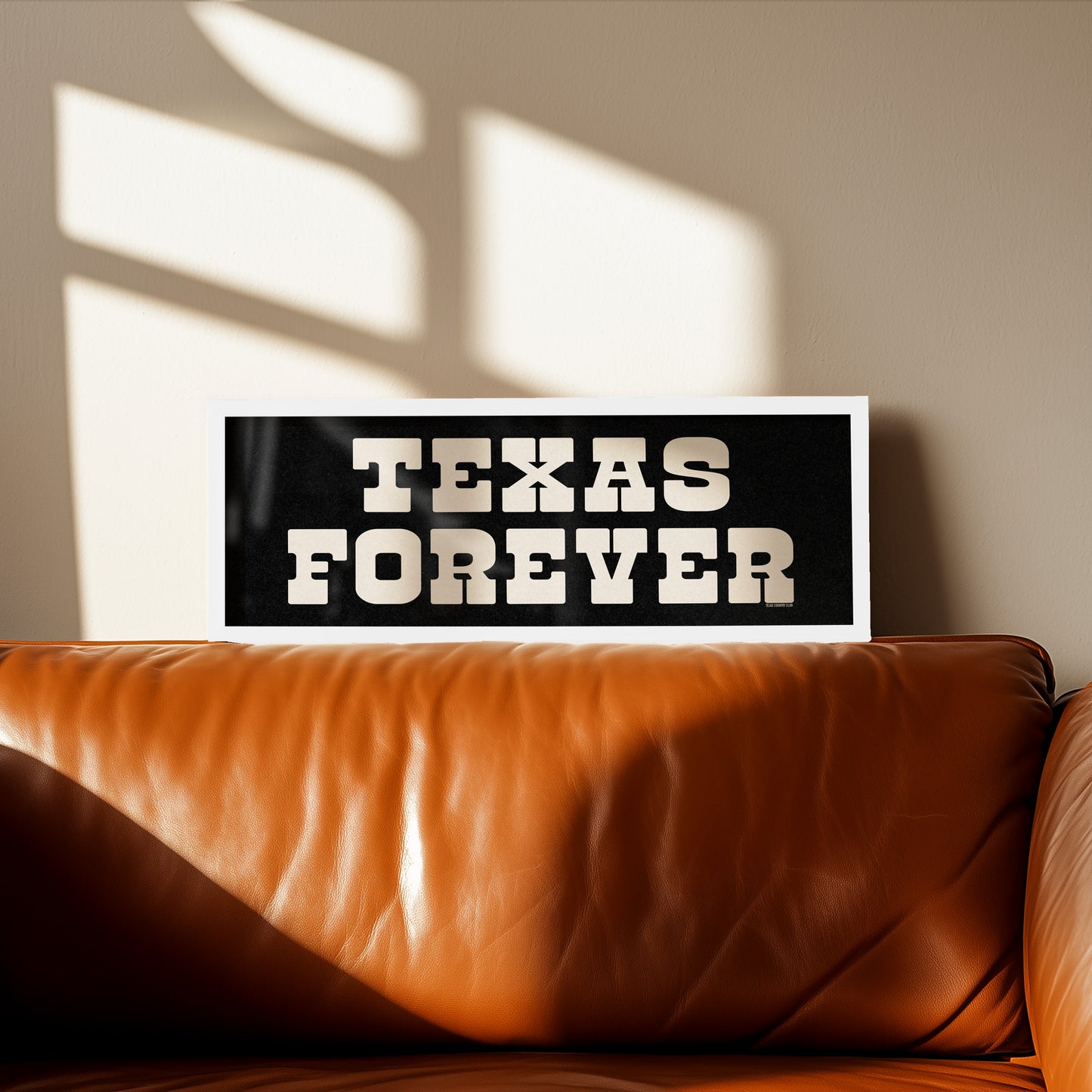 Framed Texas Forever Black Sign - Tejas Country Club