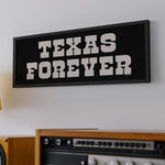 Framed Texas Forever Black Sign - Tejas Country Club