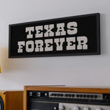 Framed Texas Forever Black Sign - Tejas Country Club