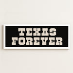 Framed Texas Forever Black Sign - Tejas Country Club