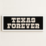 Framed Texas Forever Black Sign - Tejas Country Club