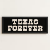 Framed Texas Forever Black Sign - Tejas Country Club