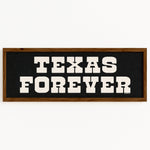 Framed Texas Forever Black Sign - Tejas Country Club