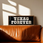 Framed Texas Forever Black Sign - Tejas Country Club