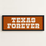 Frame Texas Forever Orange Sign - Tejas Country Club