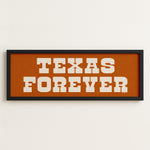 Frame Texas Forever Orange Sign - Tejas Country Club
