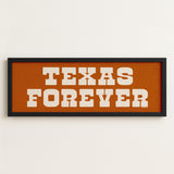 Frame Texas Forever Orange Sign - Tejas Country Club