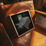 Texas Towns Home Decor Art Print (Black) - Tejas Country Club
