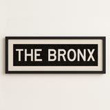 Framed The Bronx New York Bus Scroll - Tejas Country Club