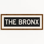 Framed The Bronx New York Bus Scroll - Tejas Country Club