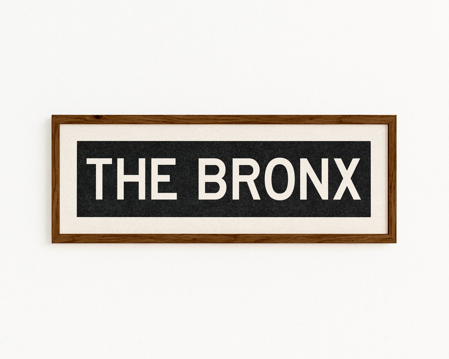 Framed The Bronx New York Bus Scroll - Tejas Country Club