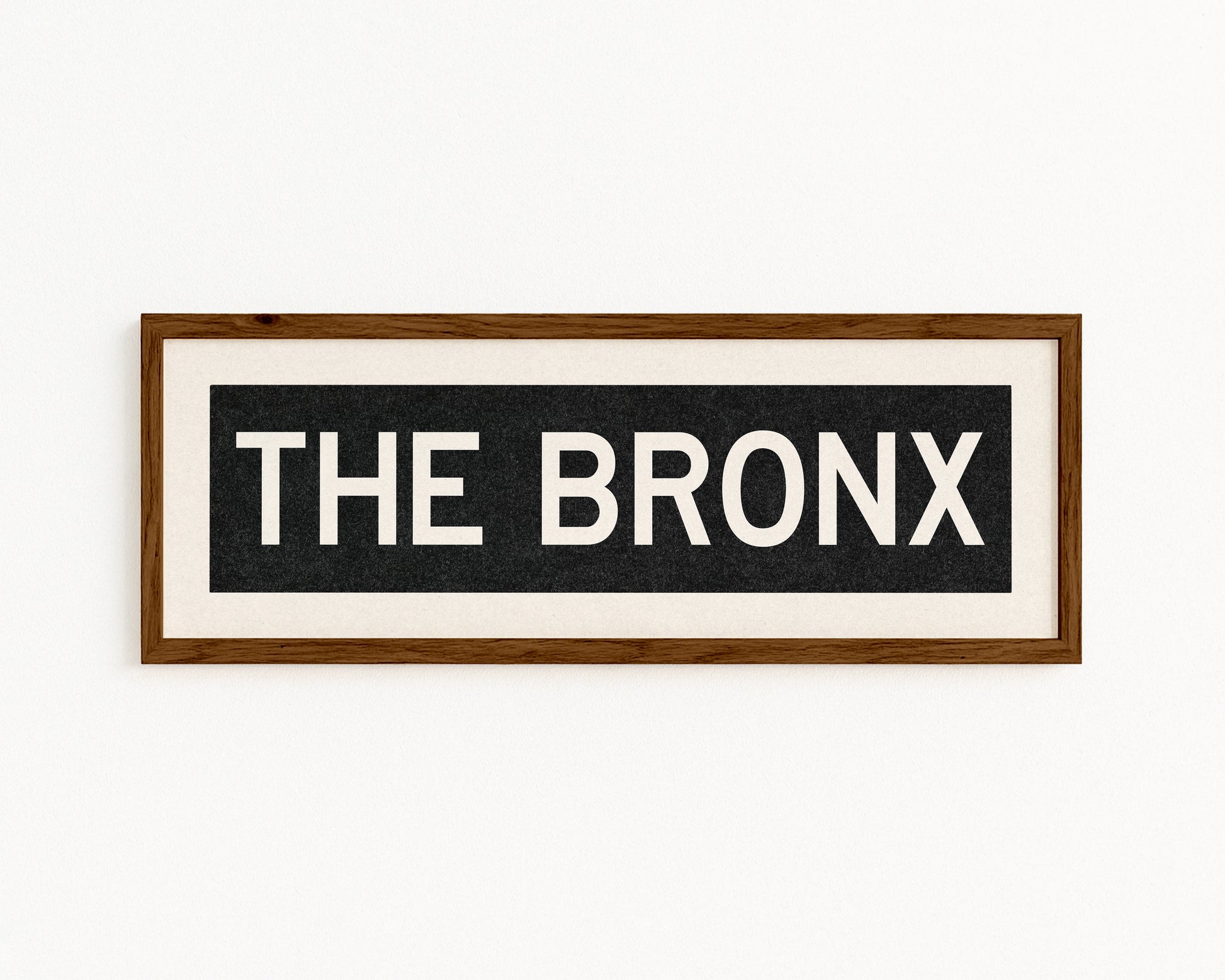 Framed The Bronx New York Bus Scroll - Tejas Country Club
