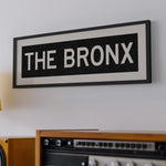 Framed The Bronx New York Bus Scroll - Tejas Country Club