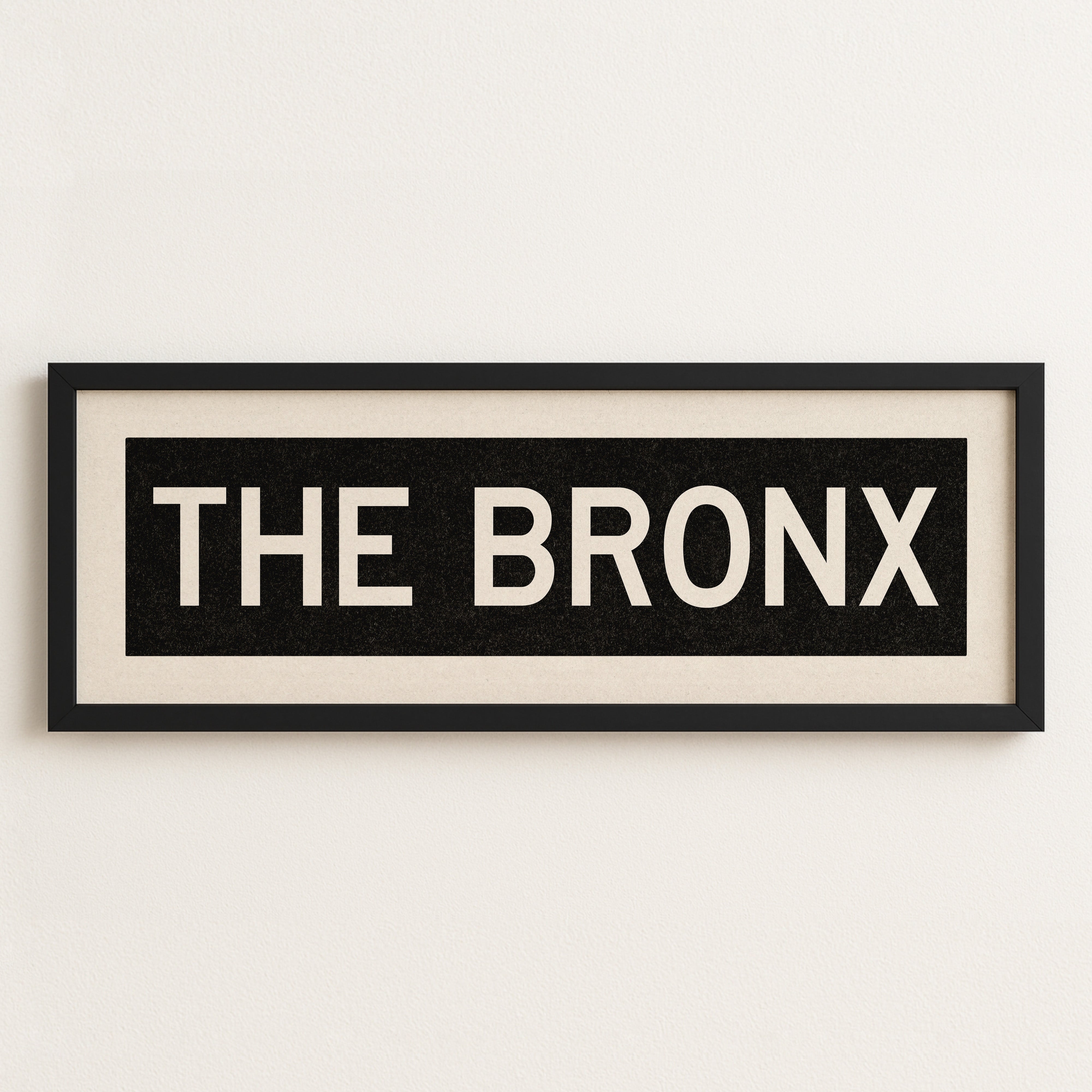 Framed The Bronx New York Bus Scroll - Tejas Country Club