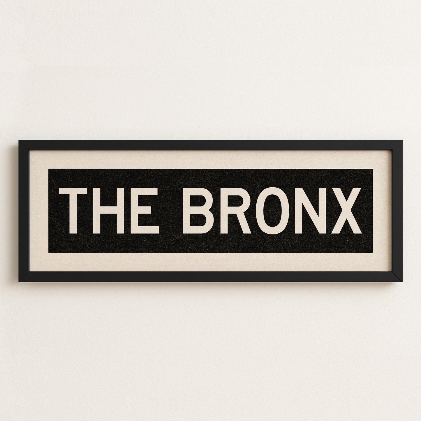 Framed The Bronx New York Bus Scroll - Tejas Country Club