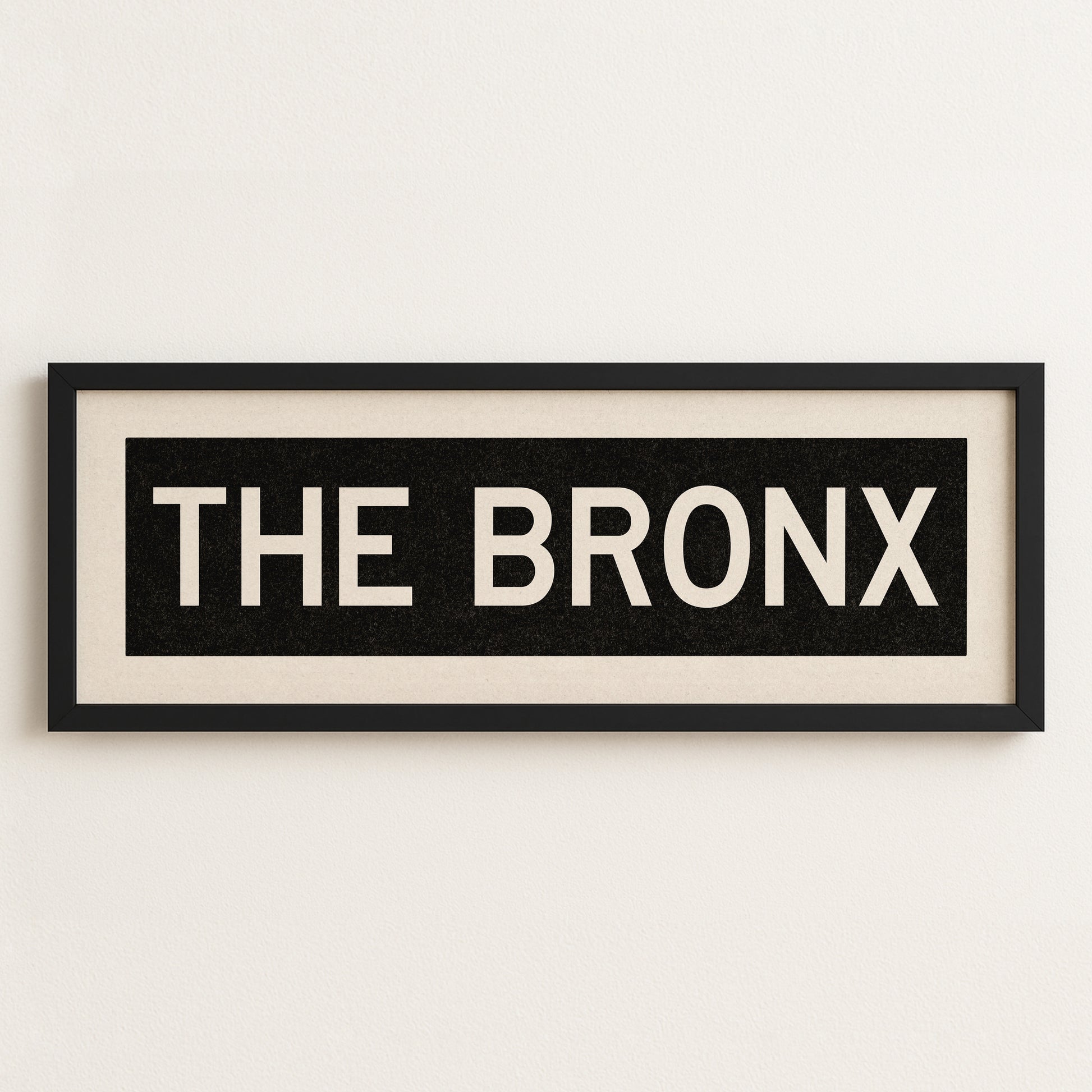 Framed The Bronx New York Bus Scroll - Tejas Country Club