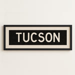 Framed Tucson Arizona Bus Scroll - Tejas Country Club