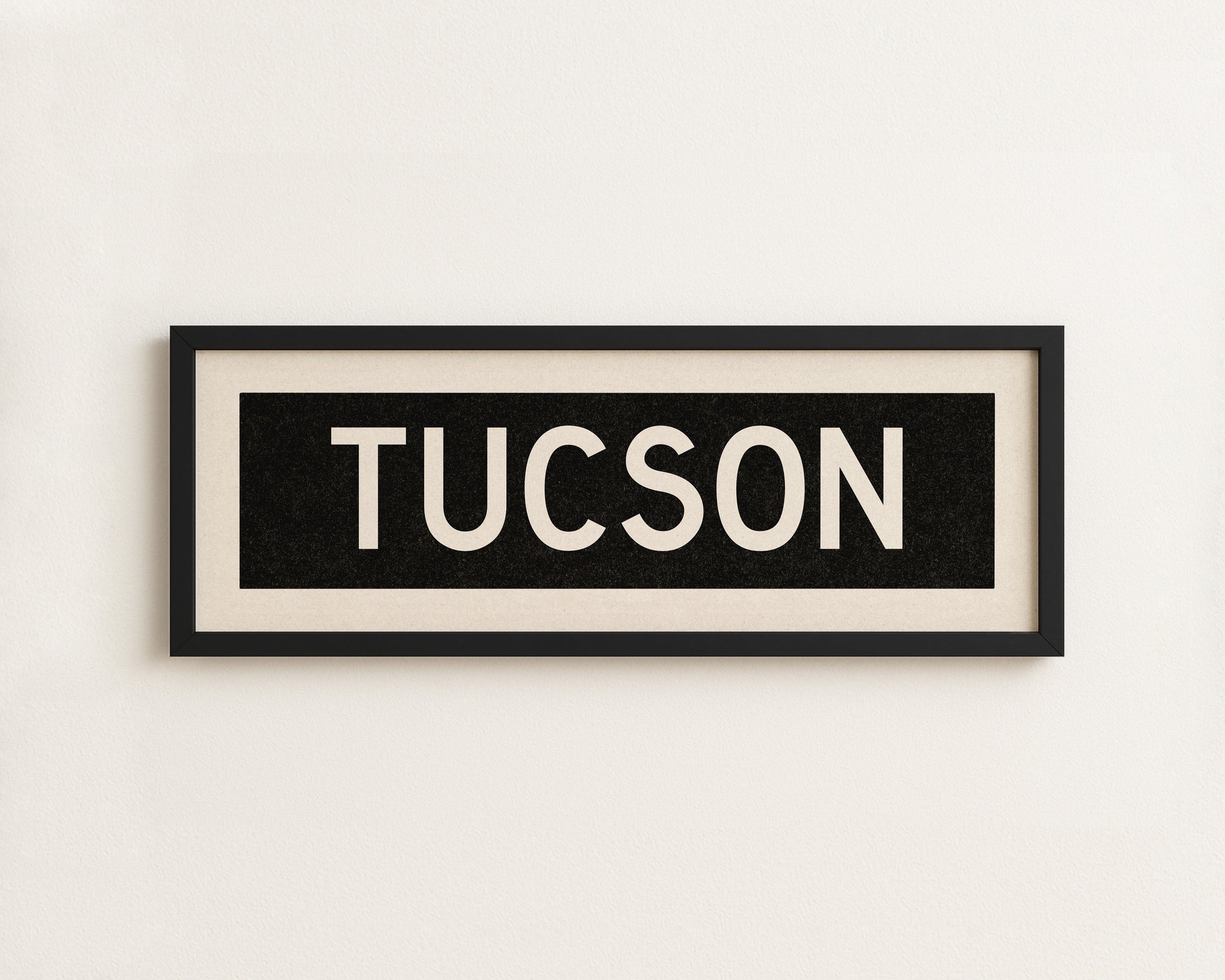 Framed Tucson Arizona Bus Scroll - Tejas Country Club