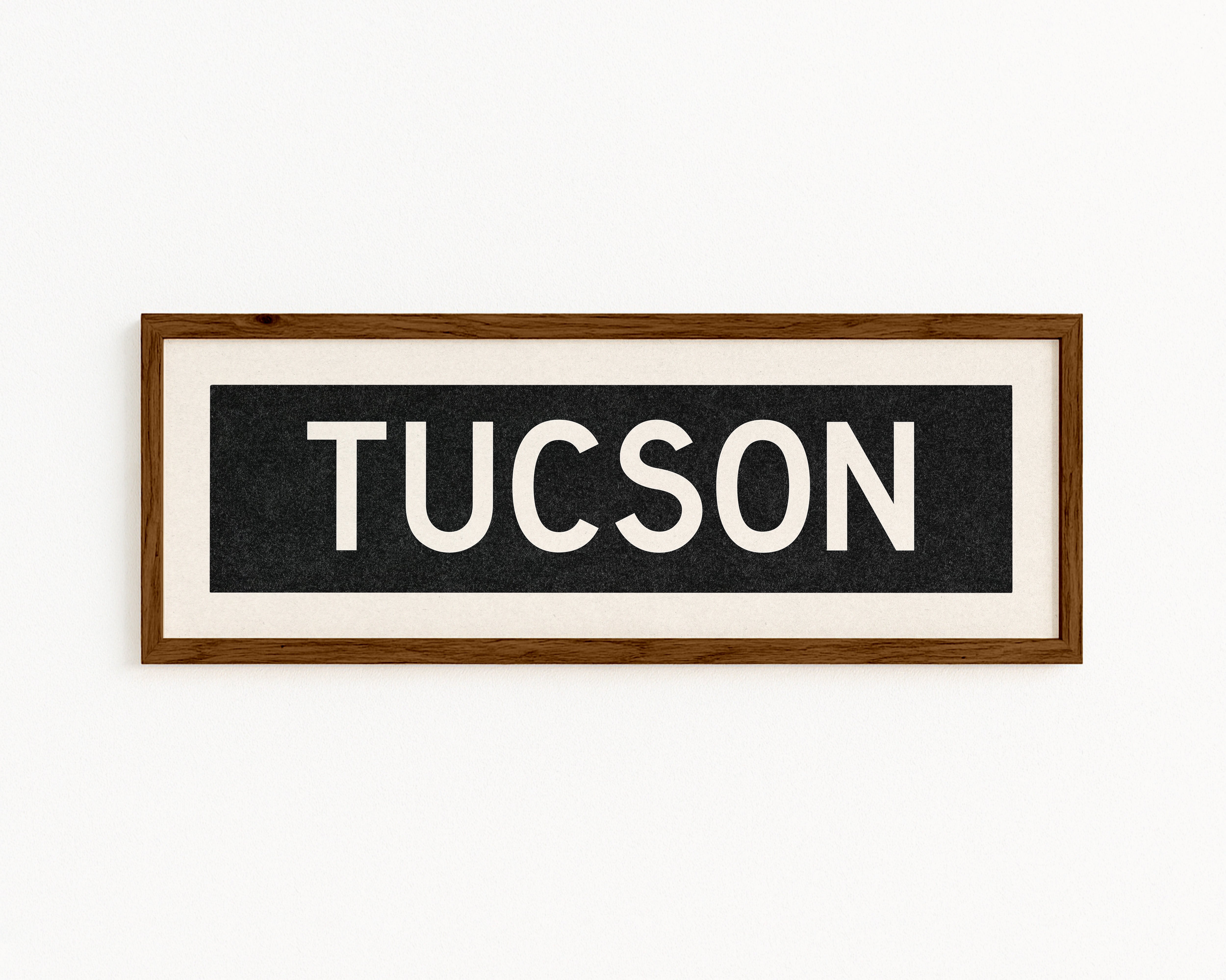 Framed Tucson Arizona Bus Scroll - Tejas Country Club