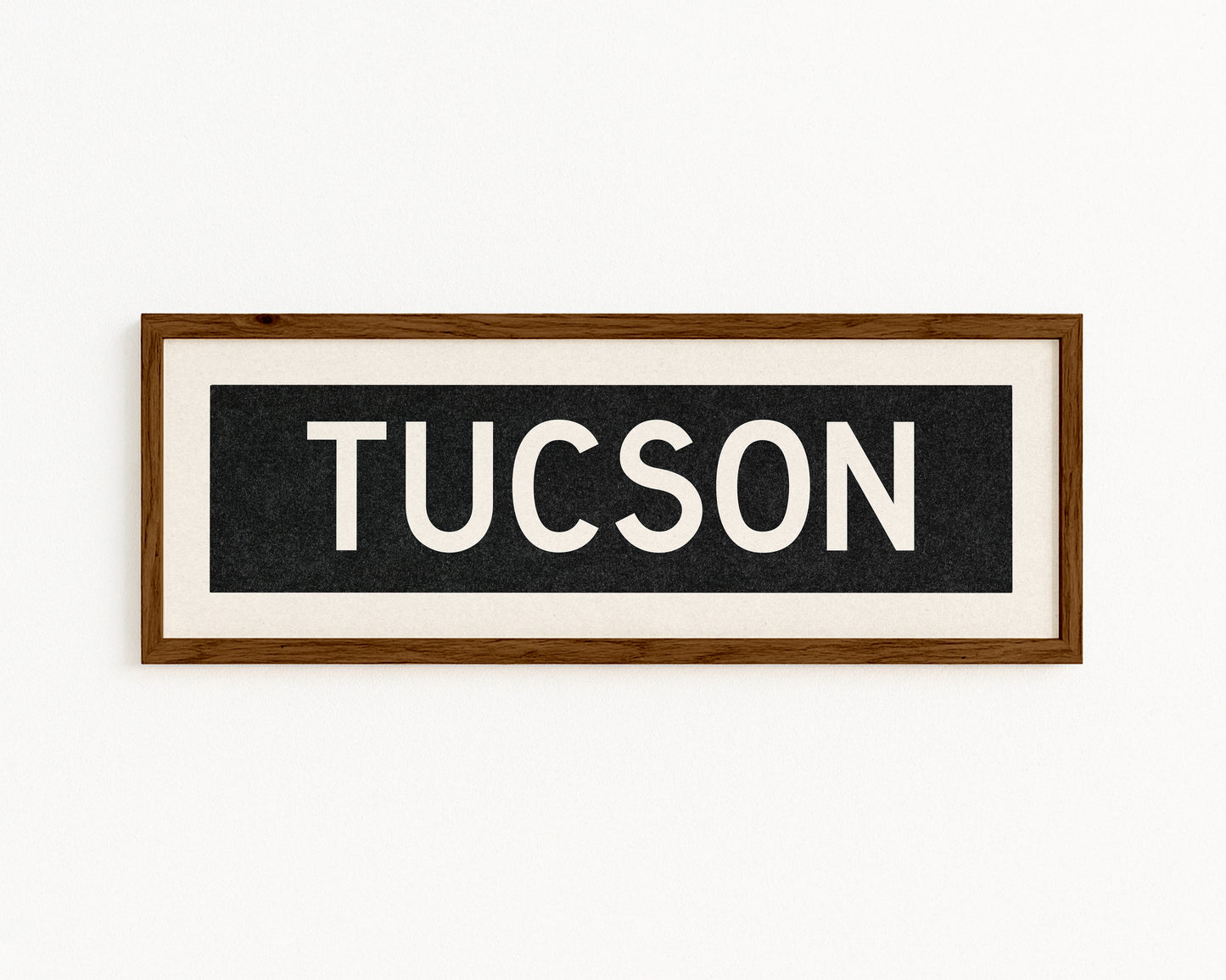 Framed Tucson Arizona Bus Scroll - Tejas Country Club