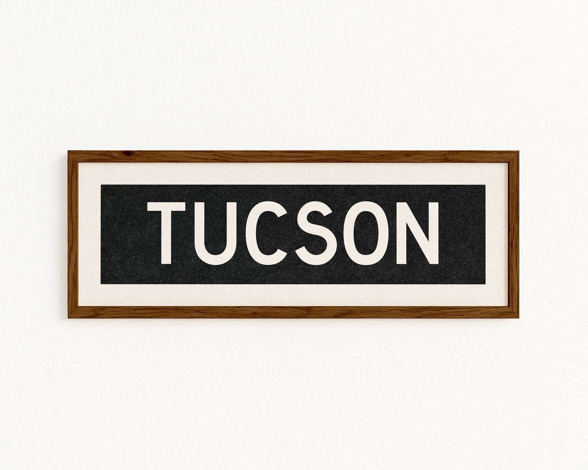 Framed Tucson Arizona Bus Scroll - Tejas Country Club