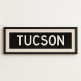Framed Tucson Arizona Bus Scroll