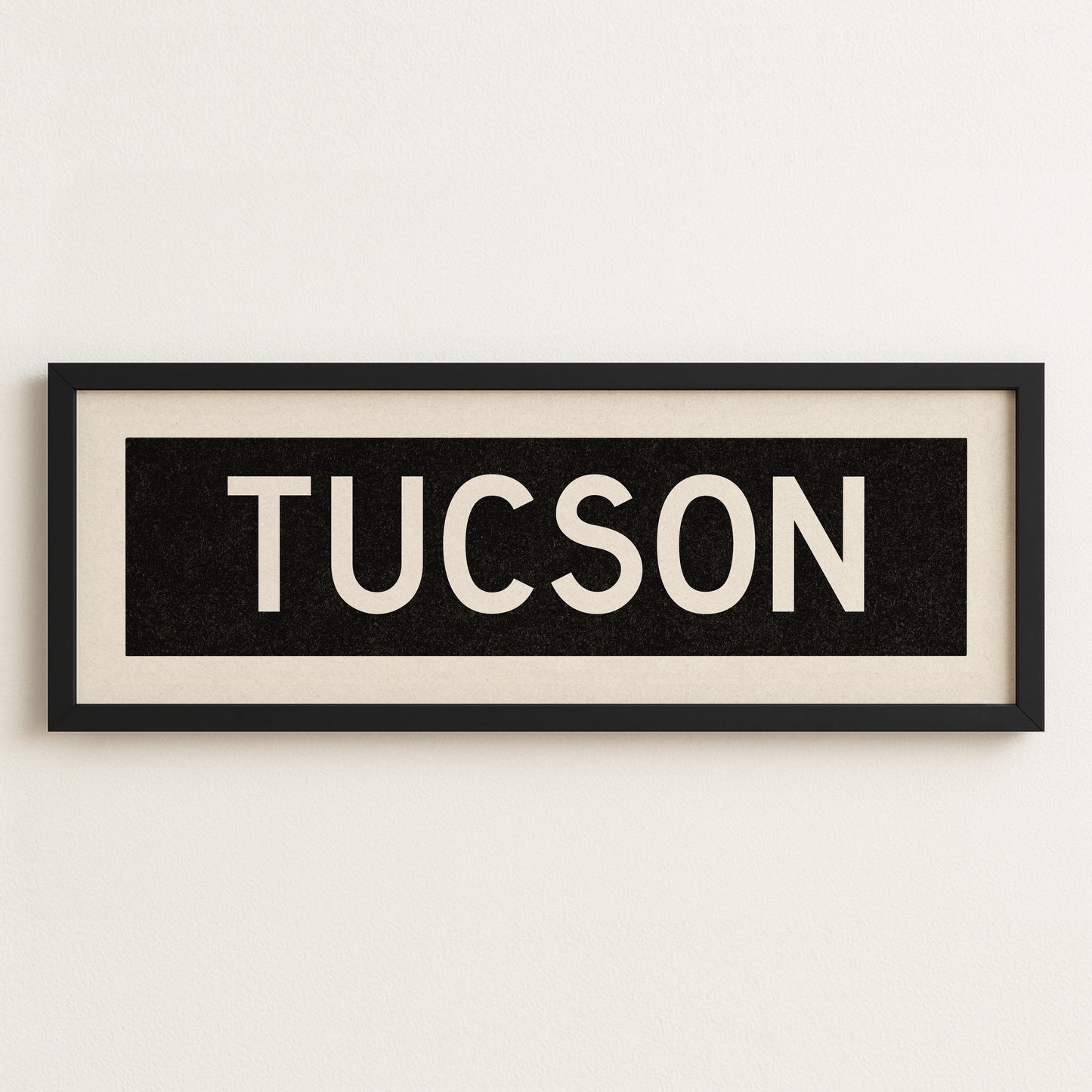 Framed Tucson Arizona Bus Scroll