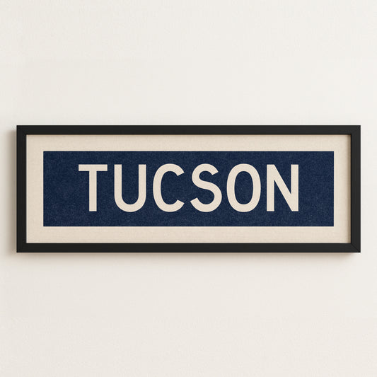 Framed Tucson Navy Bus Scroll - Tejas Country Club