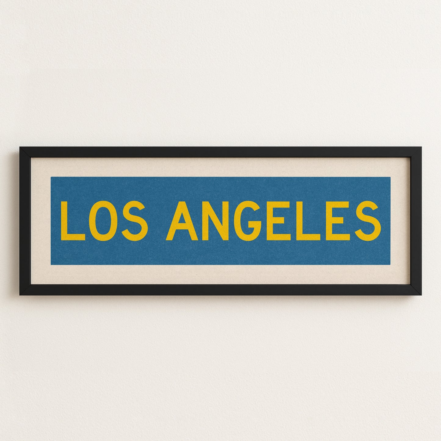 Framed Los Angeles Blue and Gold Bus Scroll - Tejas Country Club