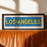 Framed Los Angeles Blue and Gold Bus Scroll - Tejas Country Club