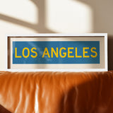 Framed Los Angeles Blue and Gold Bus Scroll - Tejas Country Club