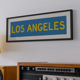 Framed Los Angeles Blue and Gold Bus Scroll - Tejas Country Club