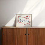 Golf Poster USA Golf Print - Tejas Country Club
