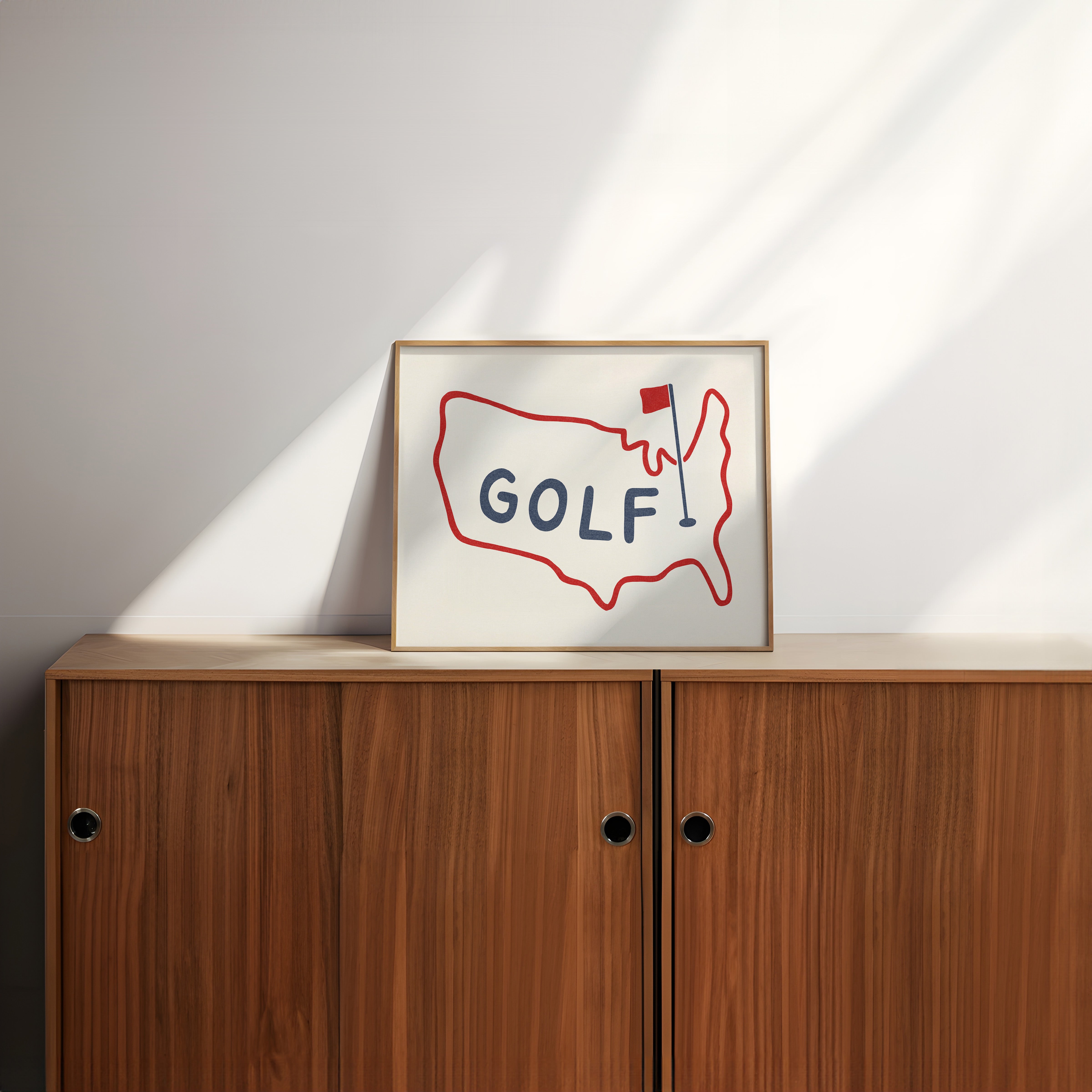 Golf Poster USA Golf Print - Tejas Country Club