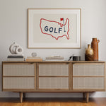 Golf Poster USA Golf Print - Tejas Country Club
