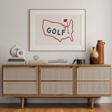 Golf Poster USA Golf Print - Tejas Country Club