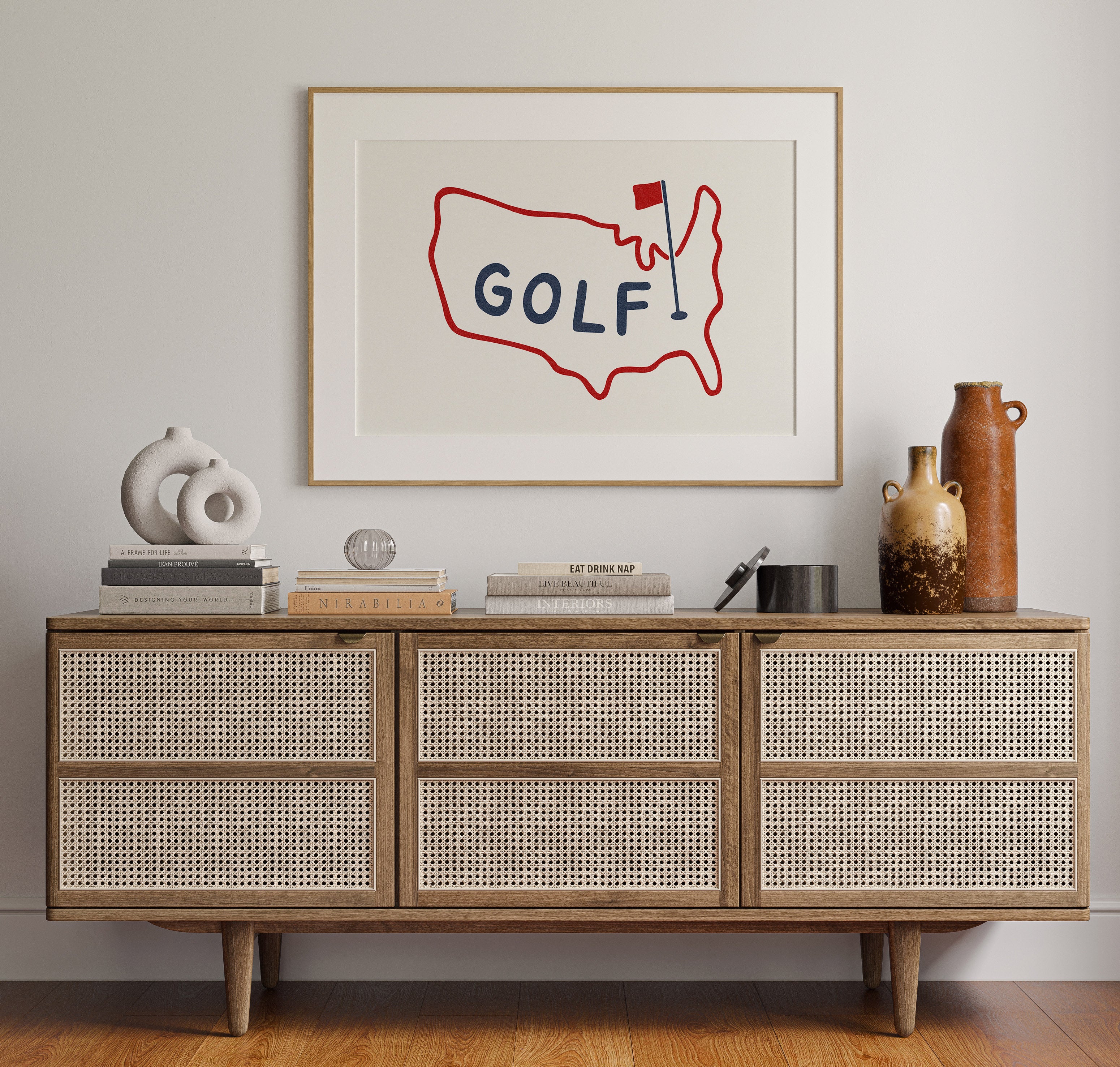 Golf Poster USA Golf Print - Tejas Country Club