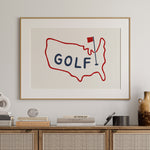 Golf Poster USA Golf Print - Tejas Country Club