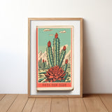 Cactus Landscape Matchbook Vaya Con Dios Art Print - Tejas Country Club