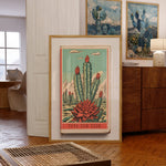 Cactus Landscape Matchbook Vaya Con Dios Art Print - Tejas Country Club