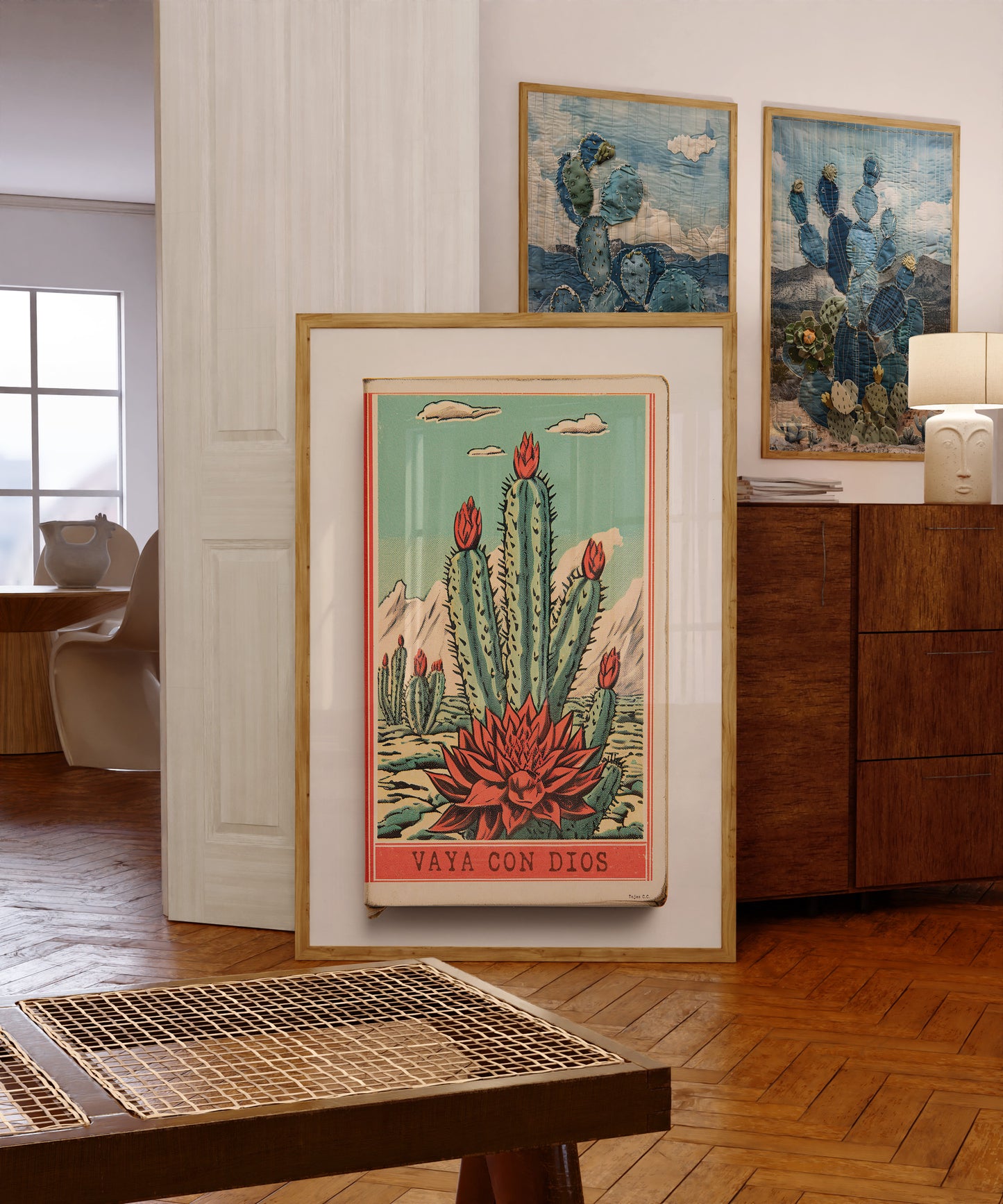 Cactus Landscape Matchbook Vaya Con Dios Art Print