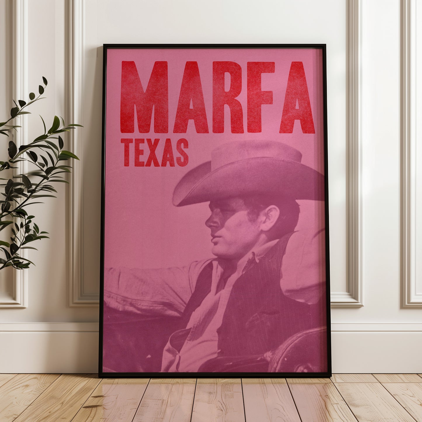 Marfa Texas Cowboy Art Print