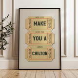 Make You A Chilton Lubbock Texas Cocktail Art Print - Tejas Country Club
