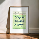 Let's Go See The Lights In Marfa Guest Check Art Print - Tejas Country Club