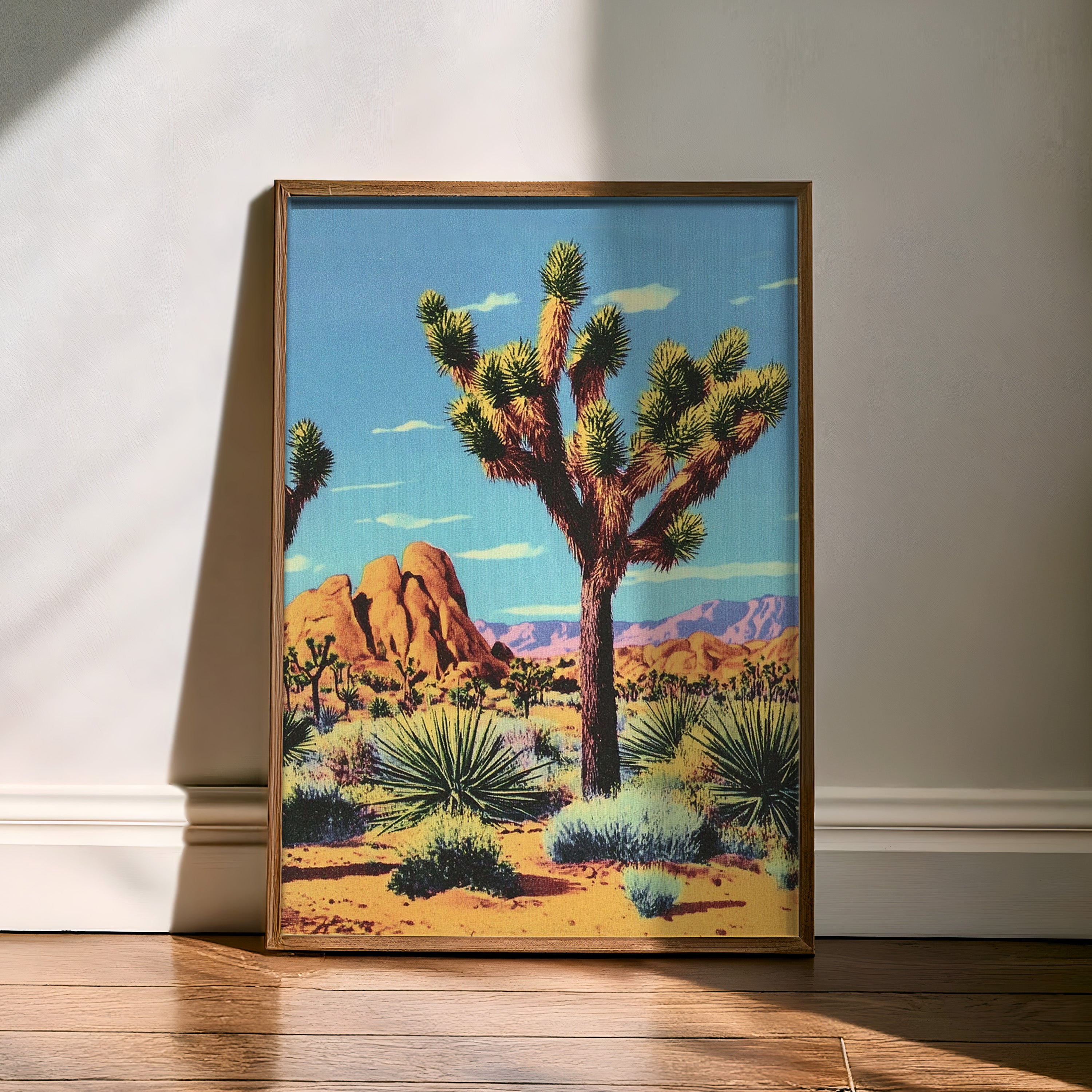 Joshua Tree Desert California Landscape Art Print - Tejas Country Club