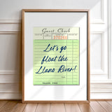 Let's Go Float the Llano River Art Print - Tejas Country Club