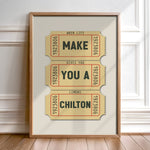 Make You A Chilton Lubbock Texas Cocktail Art Print - Tejas Country Club