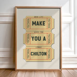 Make You A Chilton Lubbock Texas Cocktail Art Print - Tejas Country Club
