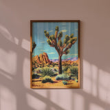 Joshua Tree Desert California Landscape Art Print - Tejas Country Club