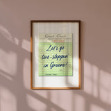 Let's Go Two-Steppin' In Gruene Guest Check Art Print - Tejas Country Club